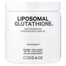 Liposomal Glutathione Powder Unflavored L-Глутатион 63 г Liposomal Glutathione Powder Unflavored L-Глутатион 63 г
