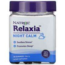 Natrol, Мультивитамины, Relaxia Night CalmBerry, 50 таблеток