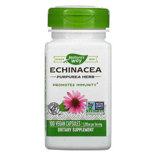 Основне фото товара Nature's Way, Echinacea Purpurea Herb 1200 mg, Ехінацея, 100 к...