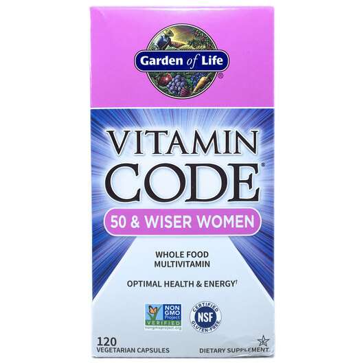 Main photo Garden of Life, Vitamin Code 50 & Wiser Women, 120 Veg Caps