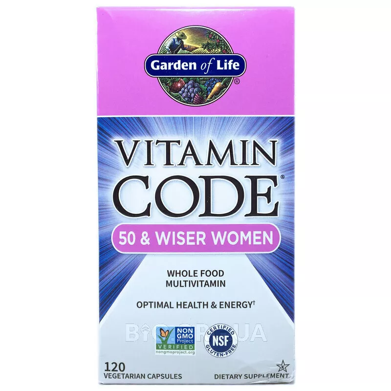 Фото товара Женские Витамины 120 таблеток, Vitamin Code 50 & Wiser Women