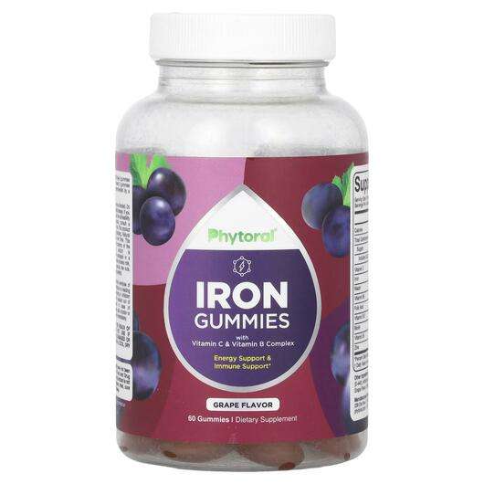 Основне фото товара Phytoral, Iron Gummies with Vitamin C & Vitamin B Complex ...