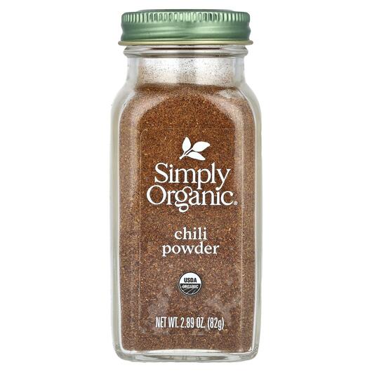 Основне фото товара Simply Organic, Chili Powder, Спеції, 82 г