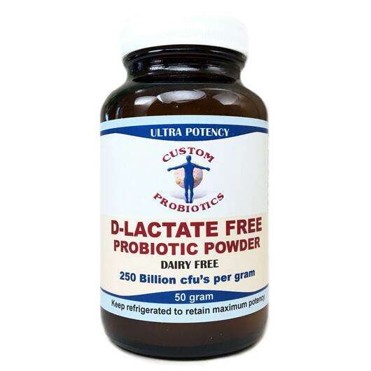 Основне фото товара Custom Probiotics, D-Lactate Free Probiotic Powder, Пробіотики...