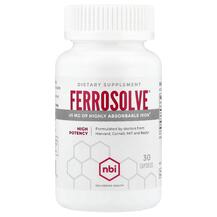 Залізо Ferrosolve High Potency NBI Health 30 капсул
