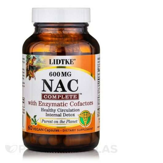 Основное фото товара Lidtke, NAC N-ацетил-L-цистеин, NAC Complete , 60 капсул