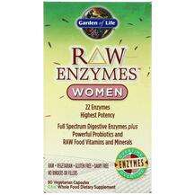 Garden of Life, Ферменты для женщин, RAW Enzymes Women, 90 капсул