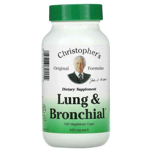 Основное фото товара Поддержка органов дыхания, Lung & Bronchial 425 mg, 100 ка...