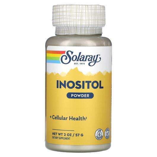 Основне фото товара Solaray, Inositol Powder, Вітамін B8 Інозитол, 57 г