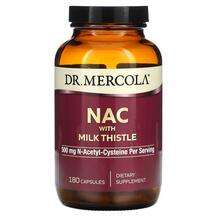 Dr. Mercola, NAC N-ацетил-L-цистеин, NAC with Milk Thistle 250...