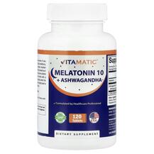 Мелатонін Melatonin 10 + Ashwagandha Vitamatic Мелатонін Melatonin 10 + Ashwagandha Vitamatic