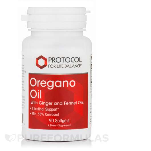Основное фото товара Protocol for Life Balance, Масло орегано, Oregano Oil, 90 капсул