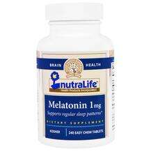 NutraLife, Мелатонин, Melatonin 1 mg, 240 таблеток