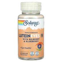 Solaray, LuteinEyes 18 With Bilberry & Blueberry Triple St...
