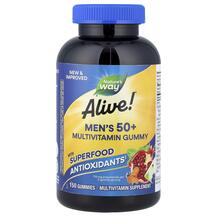 Alive! Men's 50+ Gummy Multivitamin Fruit Flavors