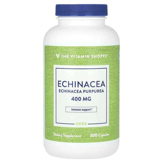 Основное фото товара The Vitamin Shoppe, Эхинацея, Echinacea Purpurea 400 mg, 300 к...