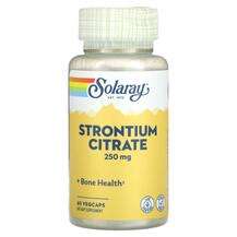 Solaray, Стронций, Strontium Citrate 250 mg, 60 капсул