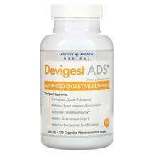 Ферменты, Devigest ADS Advanced Digestive Support 400 mg, 180 ...