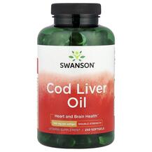 Cod Liver Oil Масло печени трески Swanson 250 капсул