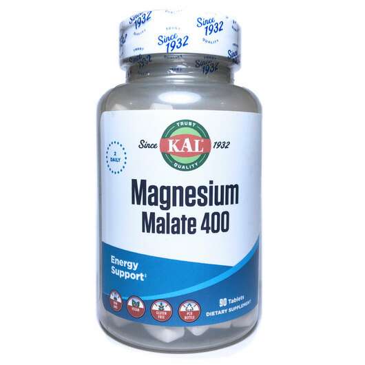 Основное фото товара KAL, Магния Малат 400 мг, Magnesium Malate 400, 90 таблеток
