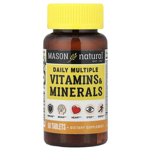 Основне фото товара Daily Multiple Vitamins & Minerals, Мультивітаміни, 60 таблет