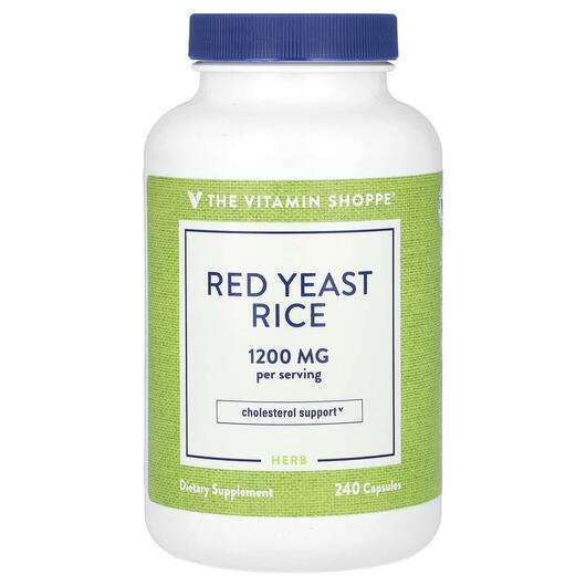 Основное фото товара The Vitamin Shoppe, Красный дрожжевой рис, Red Yeast Rice 1200...
