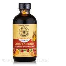 Honey Gardens, Kids Cherry & Honey Soothing Throat Syrup, ...
