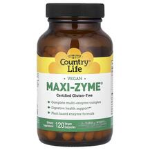 Ферменти Maxi-Zyme Caps Country Life 120 капсул