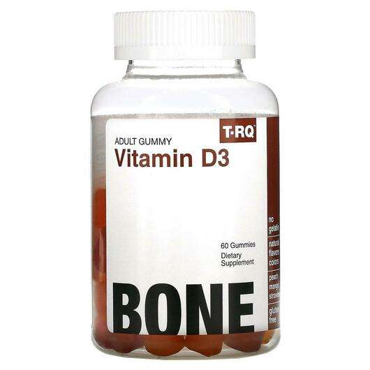 Основне фото товара T-RQ, Vitamin D3 Bone, Вітамін D3, 60 цукерок