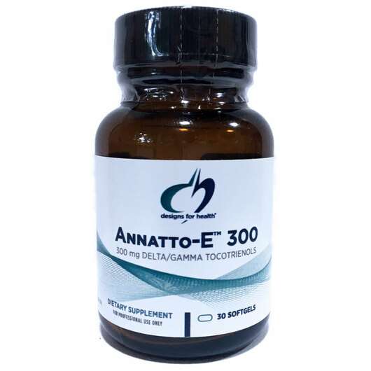 Основне фото товара Designs for Health, Annatto-E 300, Вітамін E Токофероли, 30 ка...