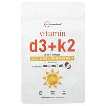 Вітаміни D3 K2 Vitamin D3 + K2 Micro Ingredients