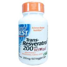 Doctor's Best, Trans-Resveratrol 200 with Resvinol 200 mg, 60 ...