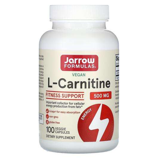 Основное фото товара Jarrow Formulas, L-Карнитин 500 мг, L-Carnitine 500 Liquid, 10...