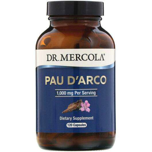 Основне фото товара Dr. Mercola, Pau D'Arco 1000 mg, Кора мурашиного дерева 1000 м...