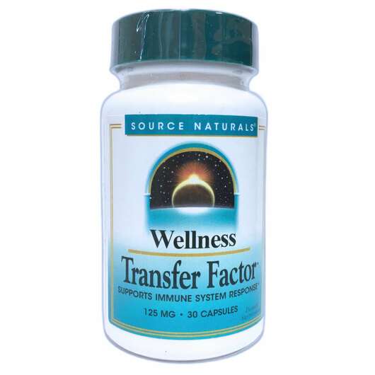 Основне фото товара Source Naturals, Wellness Transfer Factor, Трансфер Фактор 125...