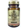 Фото товару Solgar, Zinc Picolinate 22 mg, Піколінат Цинку 22 мг, 100 табл...