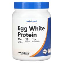 Протеїн Egg White Protein Unflavored Nutricost 454 г