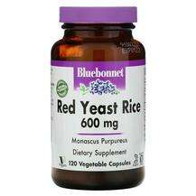 Bluebonnet, Red Yeast Rice 600 mg, Червоний рис 600 мг, 120 ка...