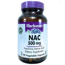 Bluebonnet, NAC 500 mg, NAC N-ацетилцистеїн 500 мг, 90 капсул