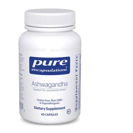 Основне фото товара Pure Encapsulations, Ashwagandha, Ашвагандха, 60 капсул