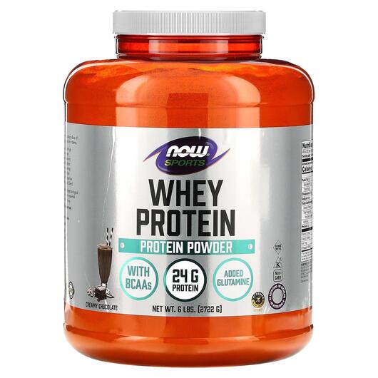 Основное фото товара NOW Foods, Протеин, Whey Protein Dutch Chocolat, 2722 г