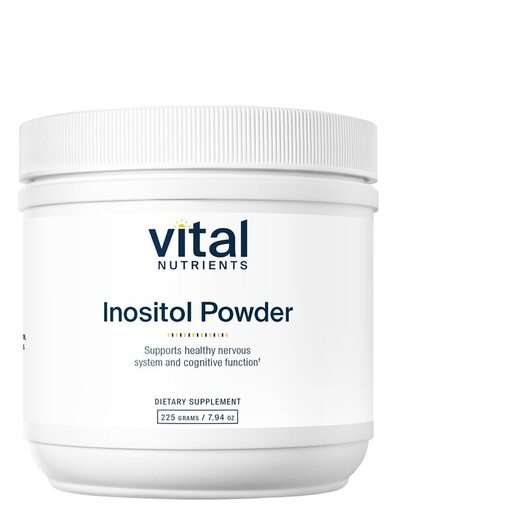 Основне фото товара Vital Nutrients, Inositol Powder, Вітамін B8 Інозитол, 225 г