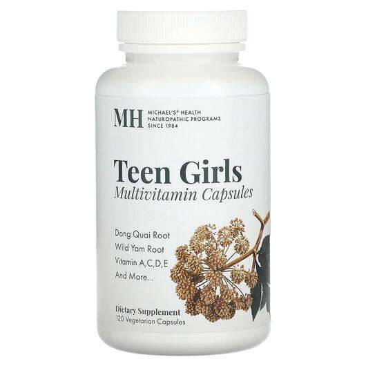 Основне фото товара MH, Teen Girls Multivitamin, Мультивітаміни для підлітків, 120...