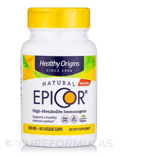 Основне фото товара EpiCor Immune Protection 500 mg, Ферментовані пекарські дріждж...