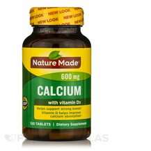Nature Made, Витамин D, Calcium 600 mg with Vitamin D3, 120 та...