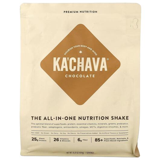 Основне фото товара KaChava, The All-In-One Nutrition Shake Chocolate, Замінник їжі, 