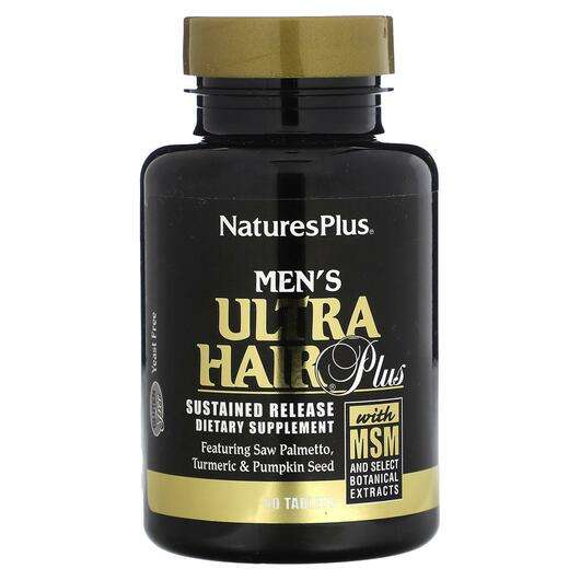 Основное фото товара Natures Plus, Стимулятор роста волос, Men's Ultra Hair Plus Wi...