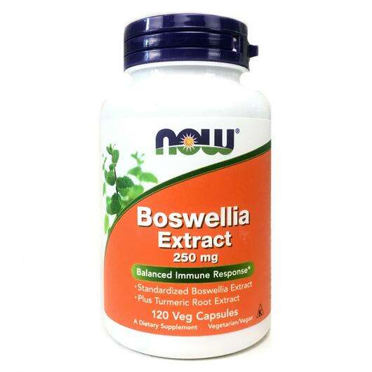 Основне фото товара Now, Boswellia Extract, Екстракт босвеллії 250 мг, 120 капсул