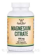 Double Wood, Цитрат Магния, Magnesium Citrate 800 mg, 180 капсул