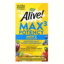 Nature's Way, Alive! Max3 Potency Men's, Чоловічі вітаміни, 90...